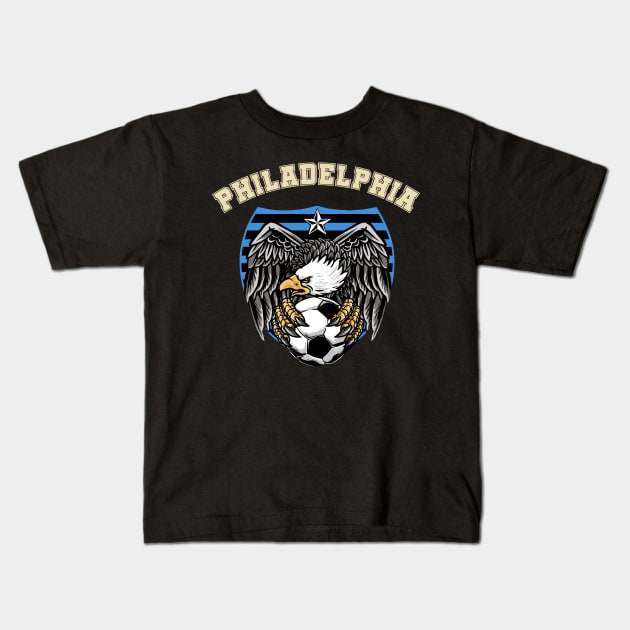 Philadelphia Soccer Kids T-Shirt by JayD World